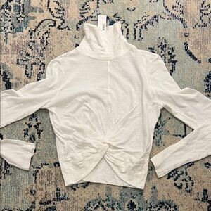 Tissue Turtleneck crop top